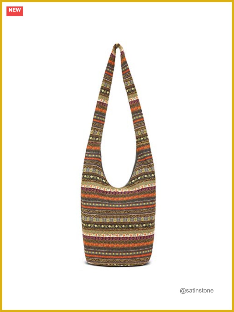 Large Canvas Hobo Crossbody Bag With Zipper Pockets